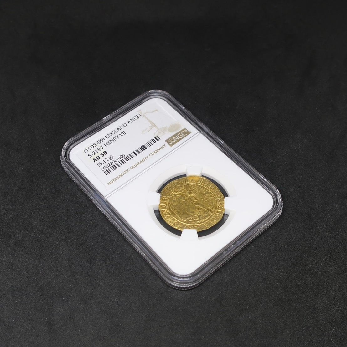 【ゴールドエンジェル】 1505-09 イギリス イングランド ヘンリー7世 エンジェル金貨 AU58 NGC - CoinBlessing(コインブレッシング)