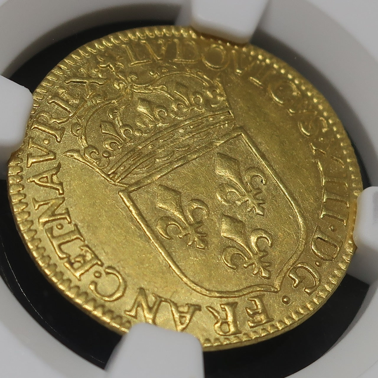 1642A フランス エキュドール金貨 ルイ13世 MS61 NGC