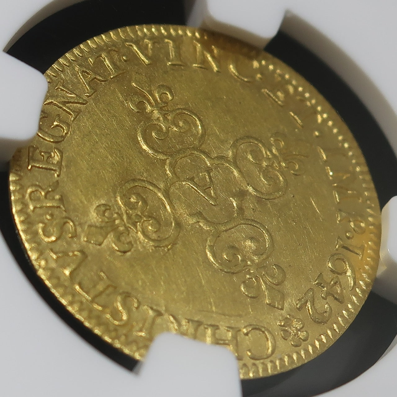 1642A フランス エキュドール金貨 ルイ13世 MS61 NGC
