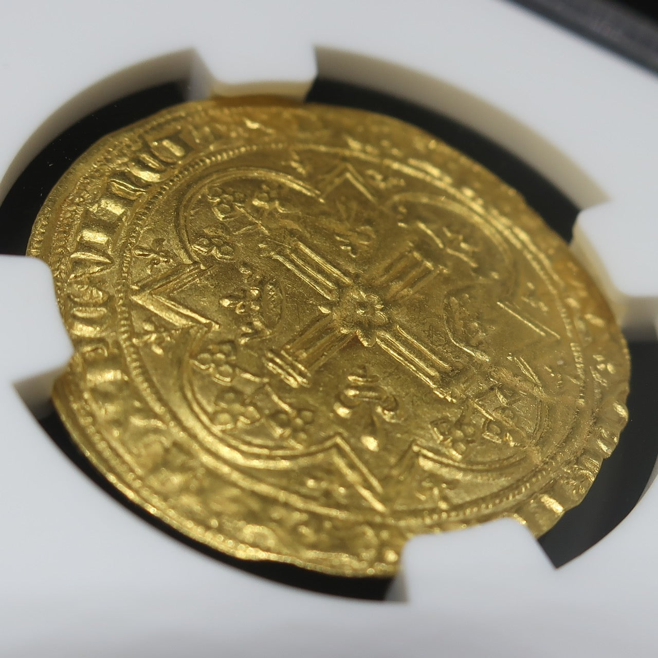 【賢明王】1364-1380 フランス フランカ・ピエ金貨 MS64 NGC シャルル5世 百年戦争 - CoinBlessing(コインブレッシング)