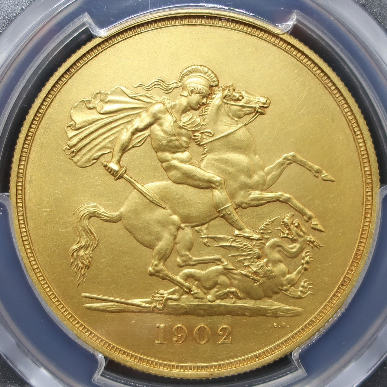 1902 イギリス 5ポンド金貨 エドワード7世 PF62 MATTE PCGS - CoinBlessing(コインブレッシング)