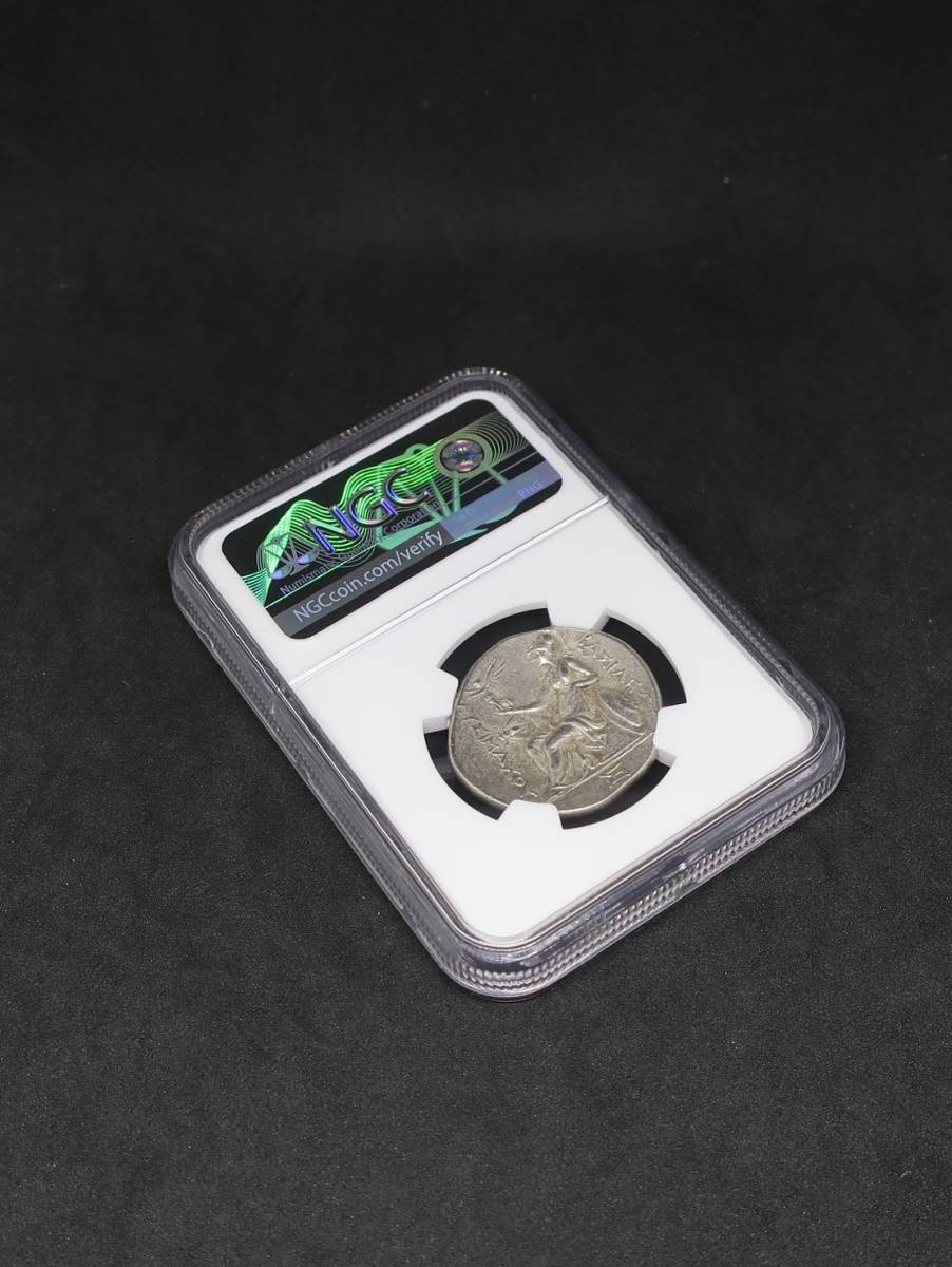 【古代トラキア王国】305-281 BC トラキア王国 テトラドラクマ銀貨 リシマコス王 ChXF 4/5-4/5 NGC - CoinBlessing(コインブレッシング)