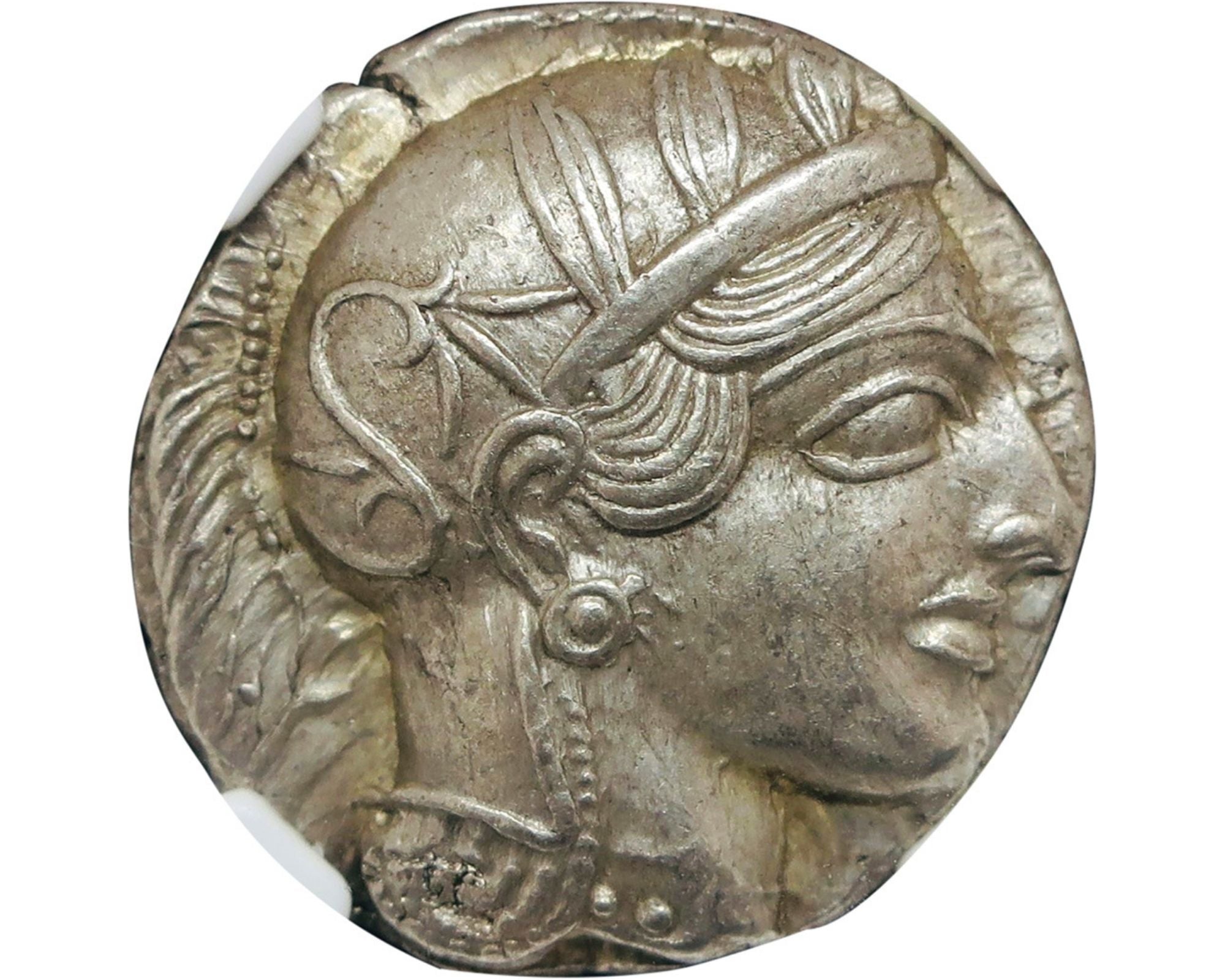 440-404年 古代 ギリシャ アテナ NGC 銀貨 アンティーク コイン