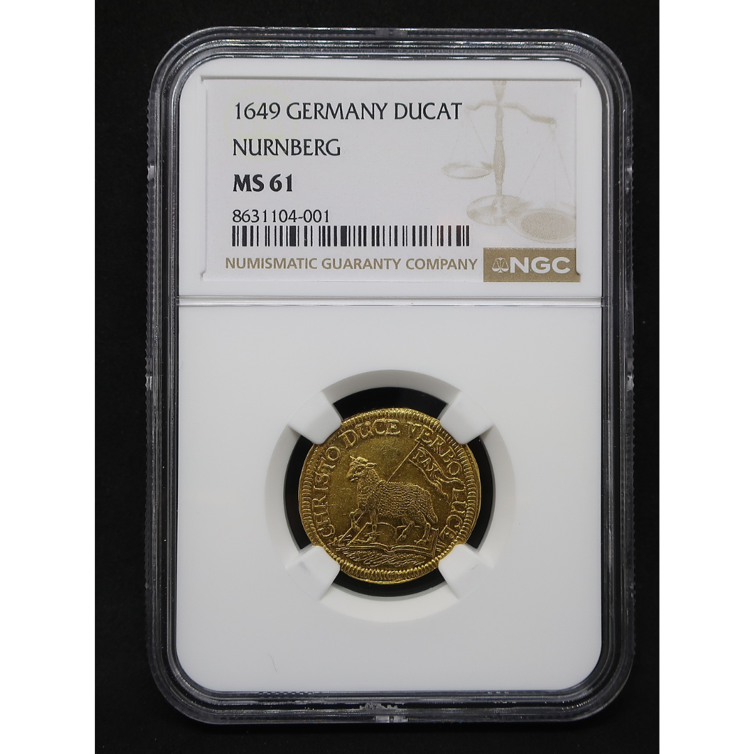 NGC スラブ全景・ラベル正面（MS 61）