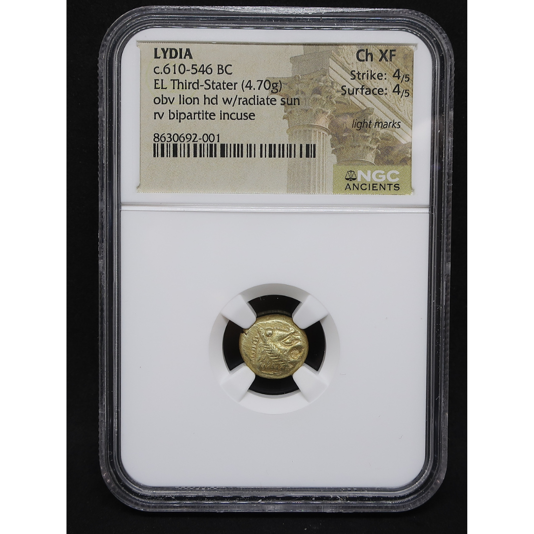NGC スラブ全景・ラベル正面（Ch XF Strike 4/5 Surface 4/5）