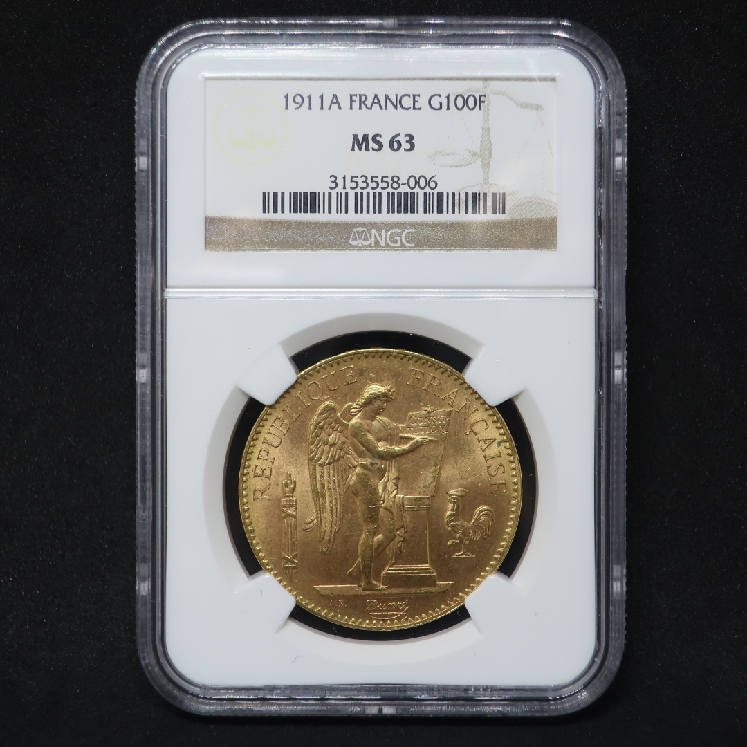 NGC スラブ全景・ラベル正面（MS 63）