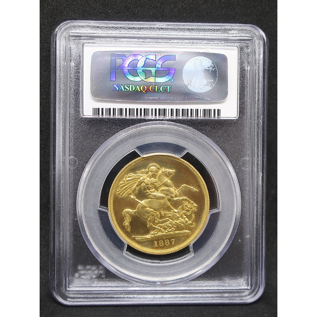 1887 イギリス 2ポンド金貨 ヴィクトリア女王 ジュビリーヘッド PR62