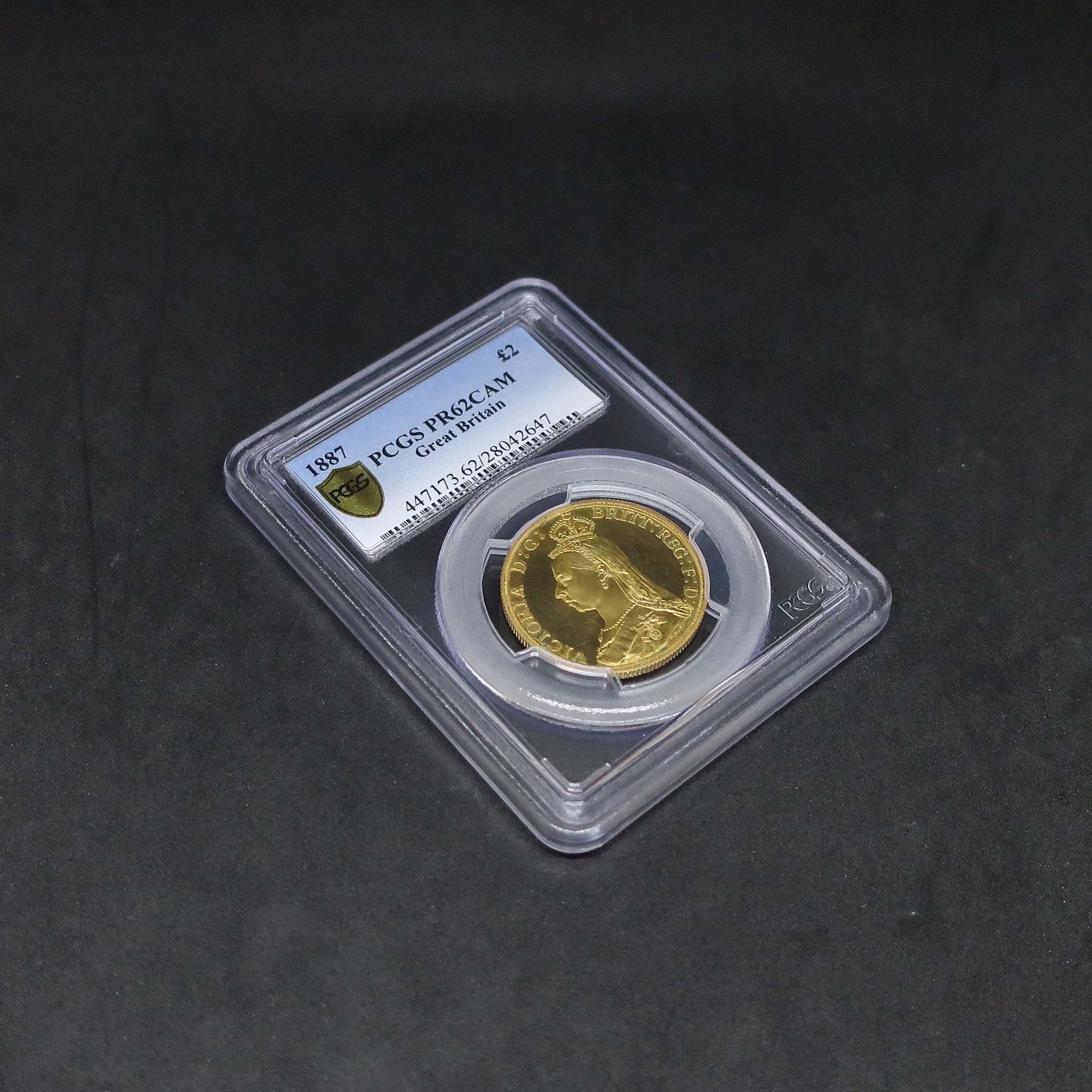 1887 イギリス 2ポンド金貨 ヴィクトリア女王 ジュビリーヘッド PR62