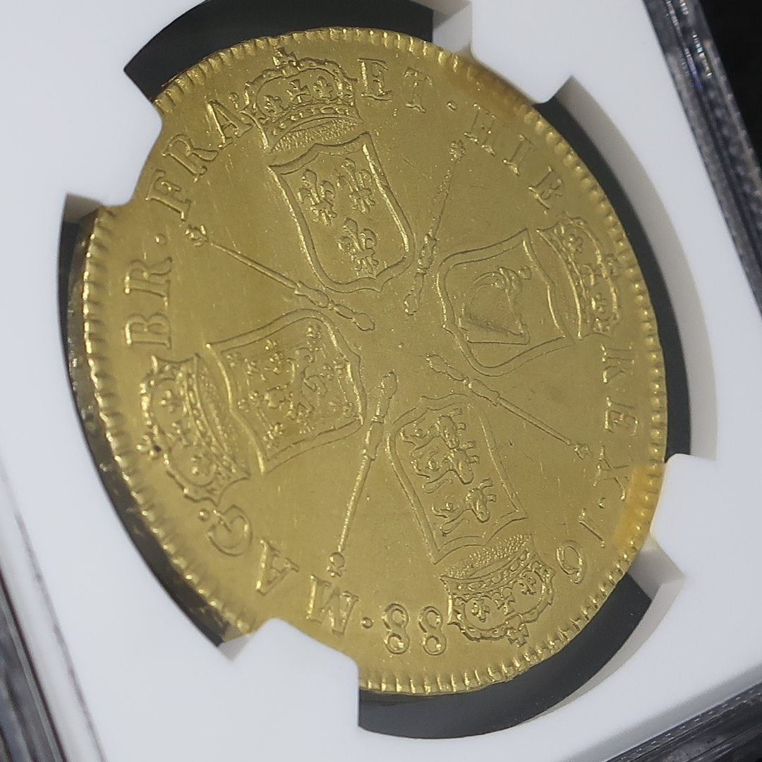 NGC スラブ全体（斜め・裏面側）— ホログラム認証