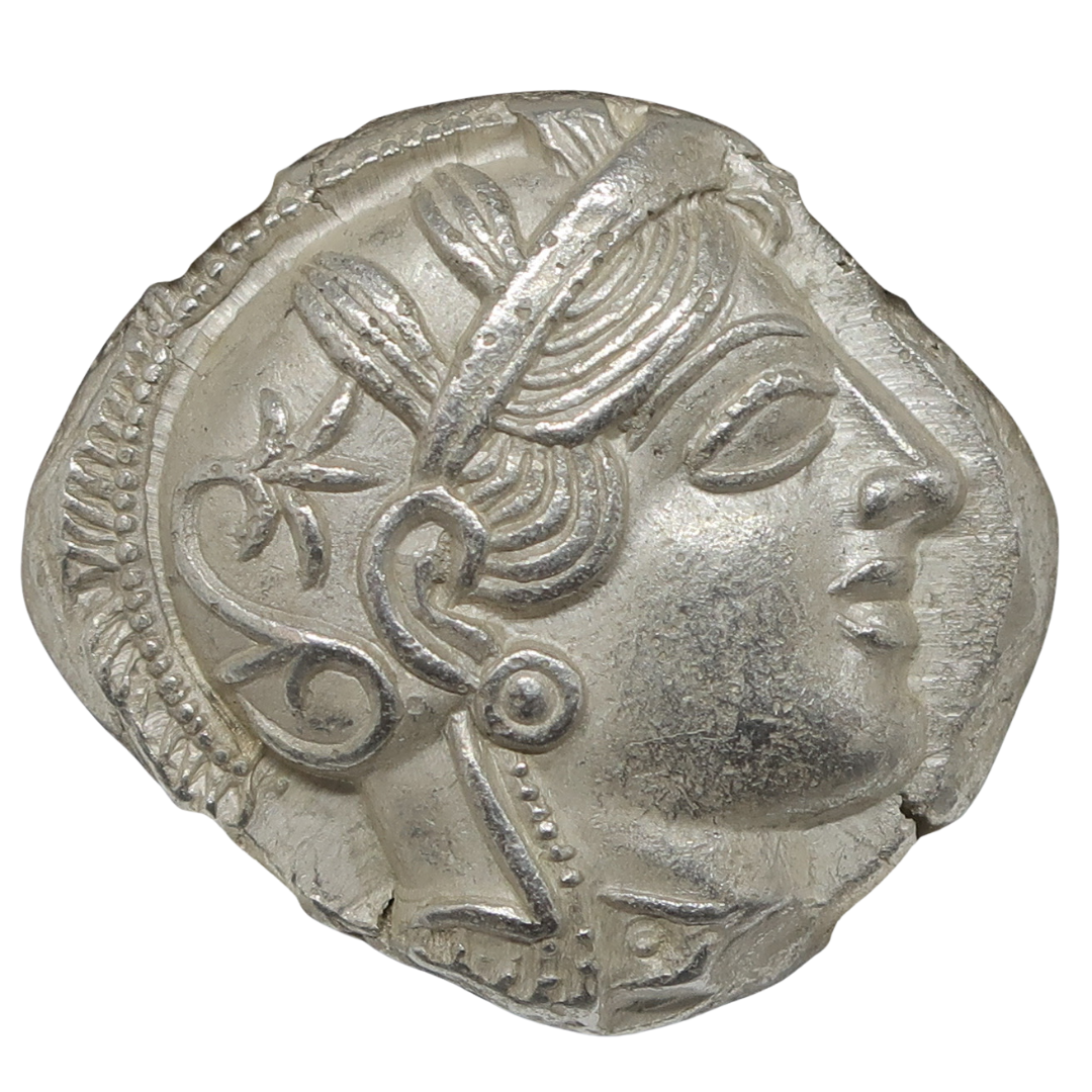 440-404 BC 古代ギリシャ アッティカ アテネ テトラドラクマ銀貨 MS5/5-3/5 NGC