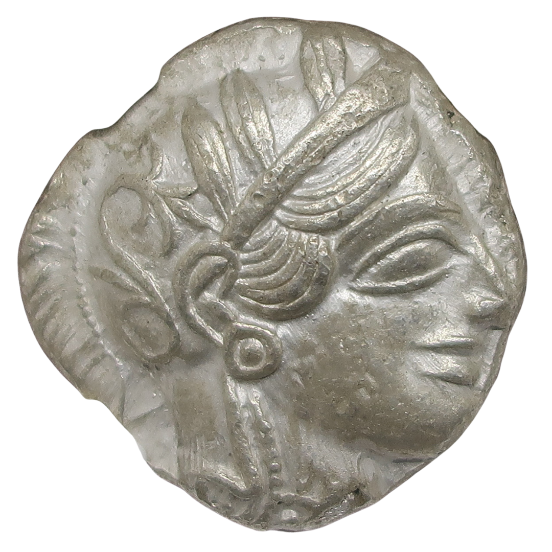440-404 BC 古代ギリシャ アッティカ アテネ テトラドラクマ銀貨 ChAU4/5-4/5 NGC鑑定済み