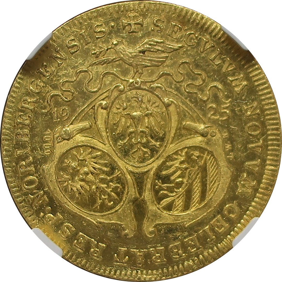 1925 ドイツ ニュルンベルク ダカット金貨 MS60 NGC ラムダカット金貨 - CoinBlessing(コインブレッシング)