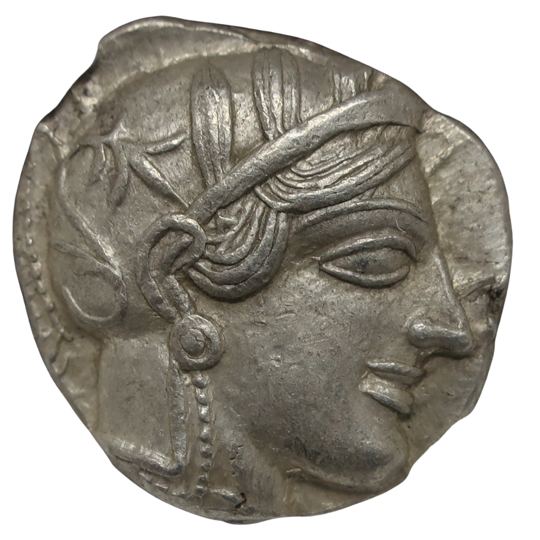 440-404 BC 古代ギリシャ アッティカ アテネ テトラドラクマ銀貨 AU5/5-4/5 NGC image2