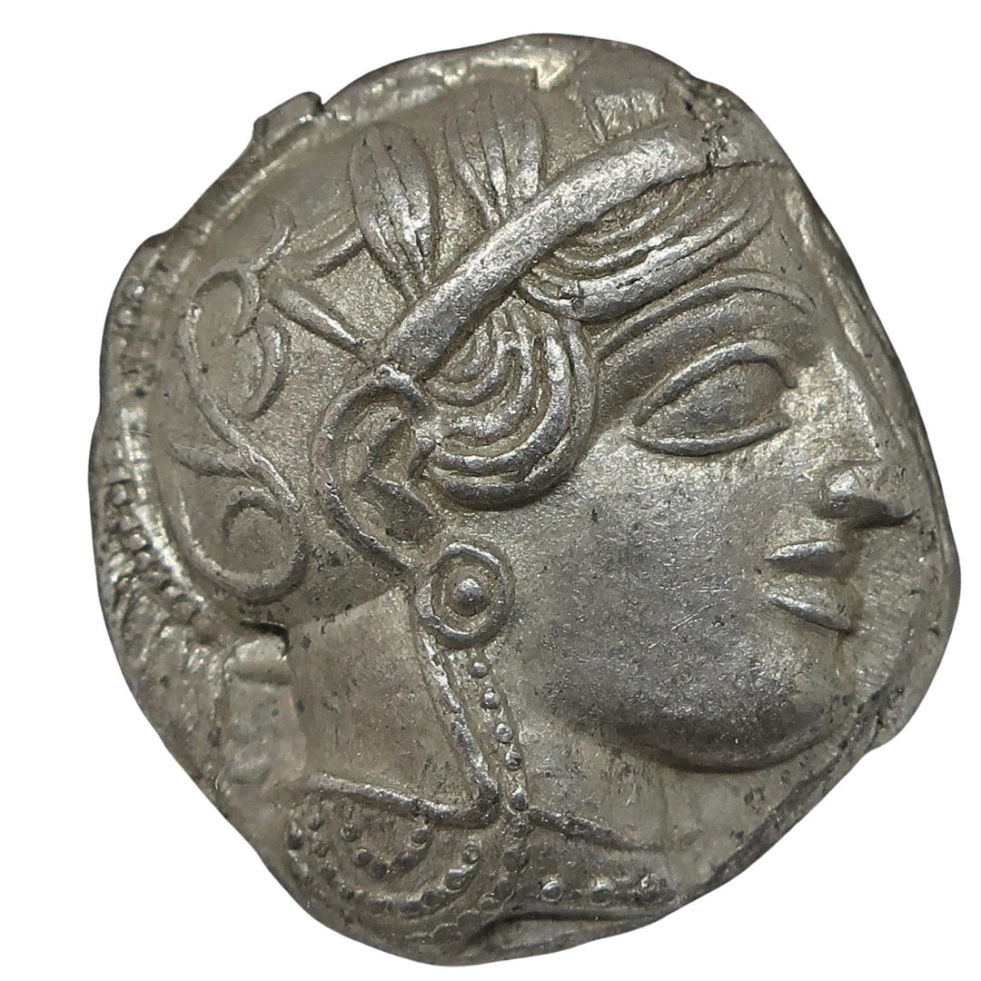440-404 BC 古代ギリシャ アッティカ アテネ テトラドラクマ銀貨 NGC image1