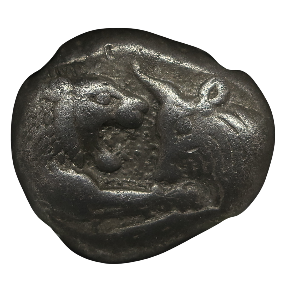 561-546 BC リディア帝国 スタテル銀貨 クロイソス VF5/5-4/5 NGC鑑定済み 画像1