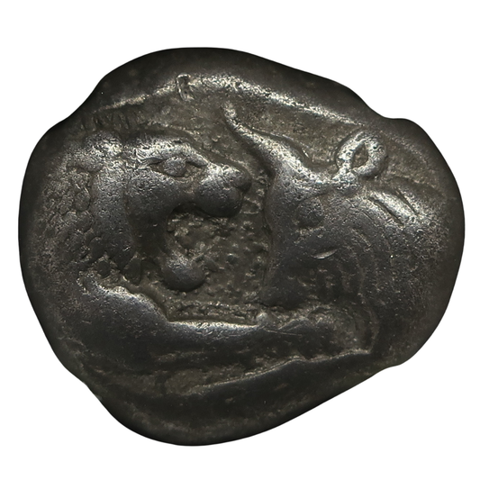 561-546 BC リディア帝国 スタテル銀貨 クロイソス VF5/5-4/5 NGC鑑定済み 画像1