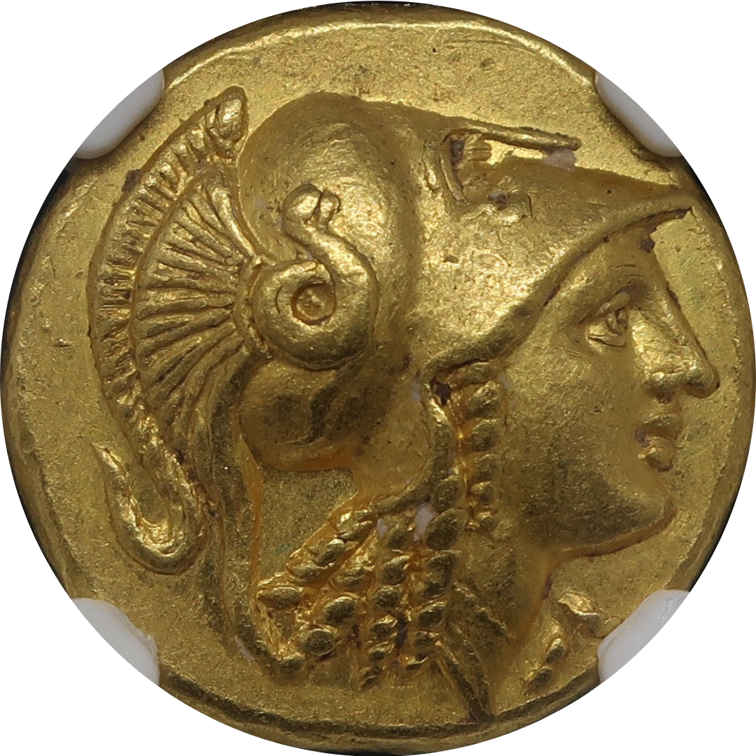 336-323BC マケドニア王国 スタテル金貨 アレキサンダー大王 AU 5/5-5/5 NGC image1