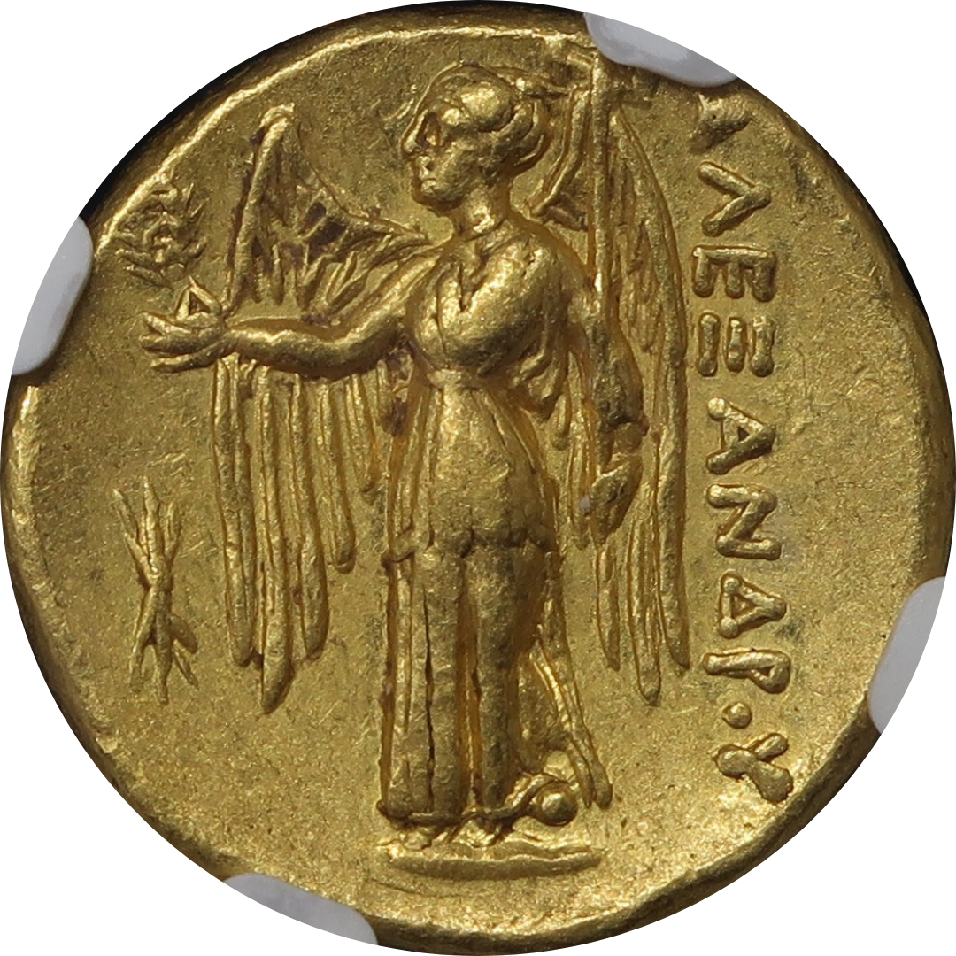 336-323BC マケドニア王国 スタテル金貨 アレキサンダー大王 AU 5/5-5/5 NGC image2