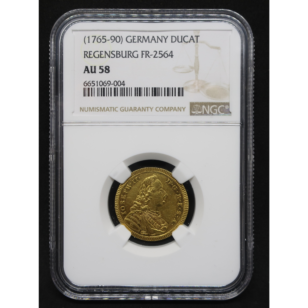 外国コイン26.2g 1765-90 ドイツ レーゲンスブルク ダカット金貨 都市景観