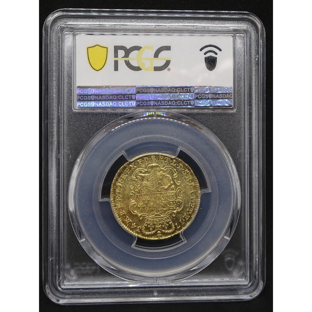 1734 イギリス ギニー金貨 ジョージ2世 MS62 PCGS