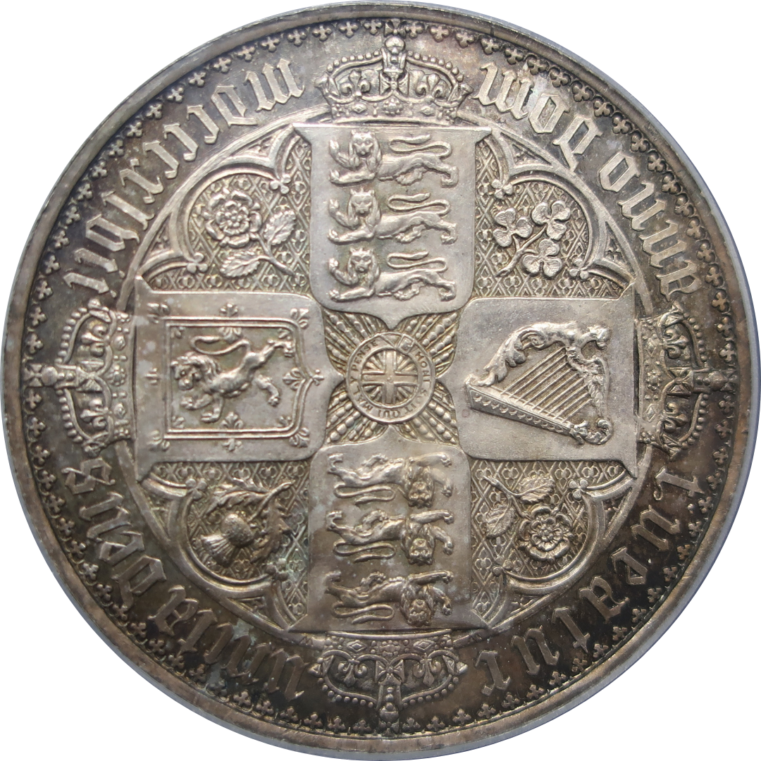 1847 イギリス ゴシッククラウン銀貨 ヴィクトリア女王 アンデシモ PR62 Cameo NGC - CoinBlessing(コインブレッシング)