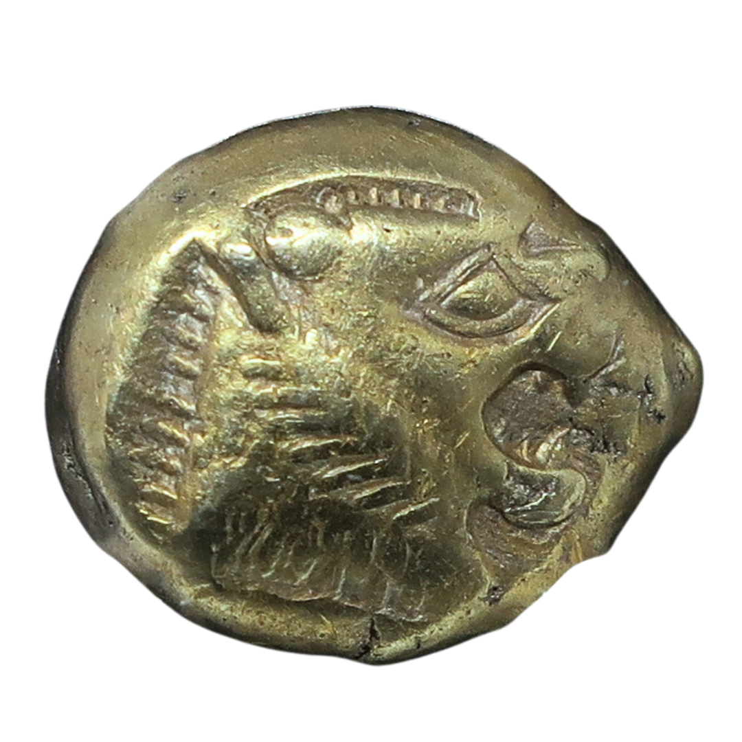 古代金貨・銀貨コレクション額装 世界最古】610-546BC リディア帝国 1/3スタテル金貨 エレクトラム XF 4
