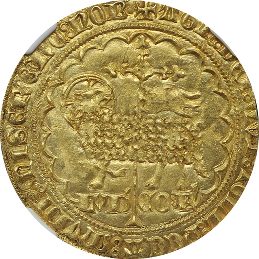 1346-1384 ベルギー ルイ・デ・マーレ ムートンドール金貨 神の子羊 MS63 NGC - CoinBlessing(コインブレッシング)