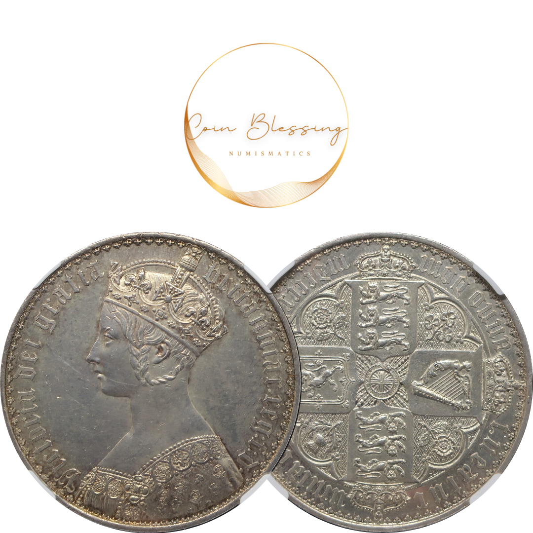 1847 イギリス ゴシッククラウン銀貨 ヴィクトリア女王 アンデシモ 1847 イギリス ゴシッククラウン銀貨 ヴィクトリア女王 アンデシモ