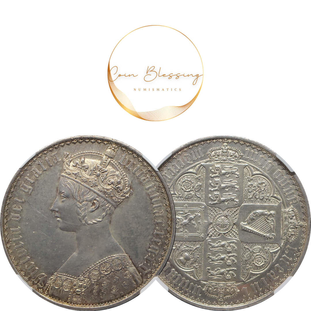 1847 イギリス ゴシッククラウン銀貨 ヴィクトリア女王 アンデシモ PF61 NGC