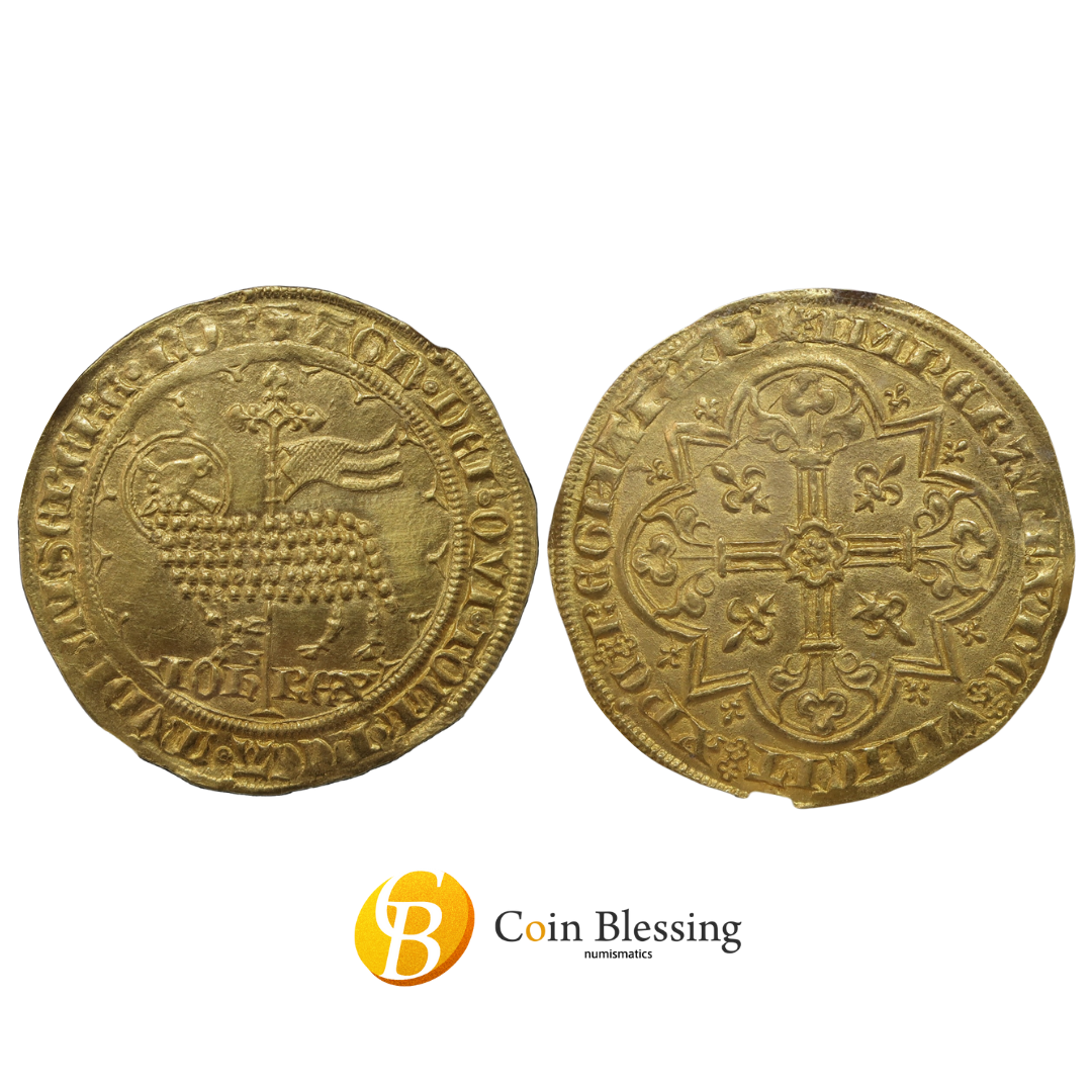 1350-64 フランス ムートンドール金貨 MS62 NGC - CoinBlessing(コインブレッシング)