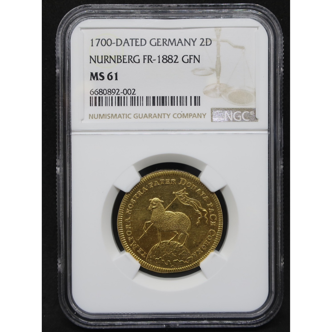 ラムダカット】1700 ドイツ ニュルンベルク 2ダカット金貨 神聖ローマ帝国 MS61 NGC – CoinBlessing(コインブレッシング)