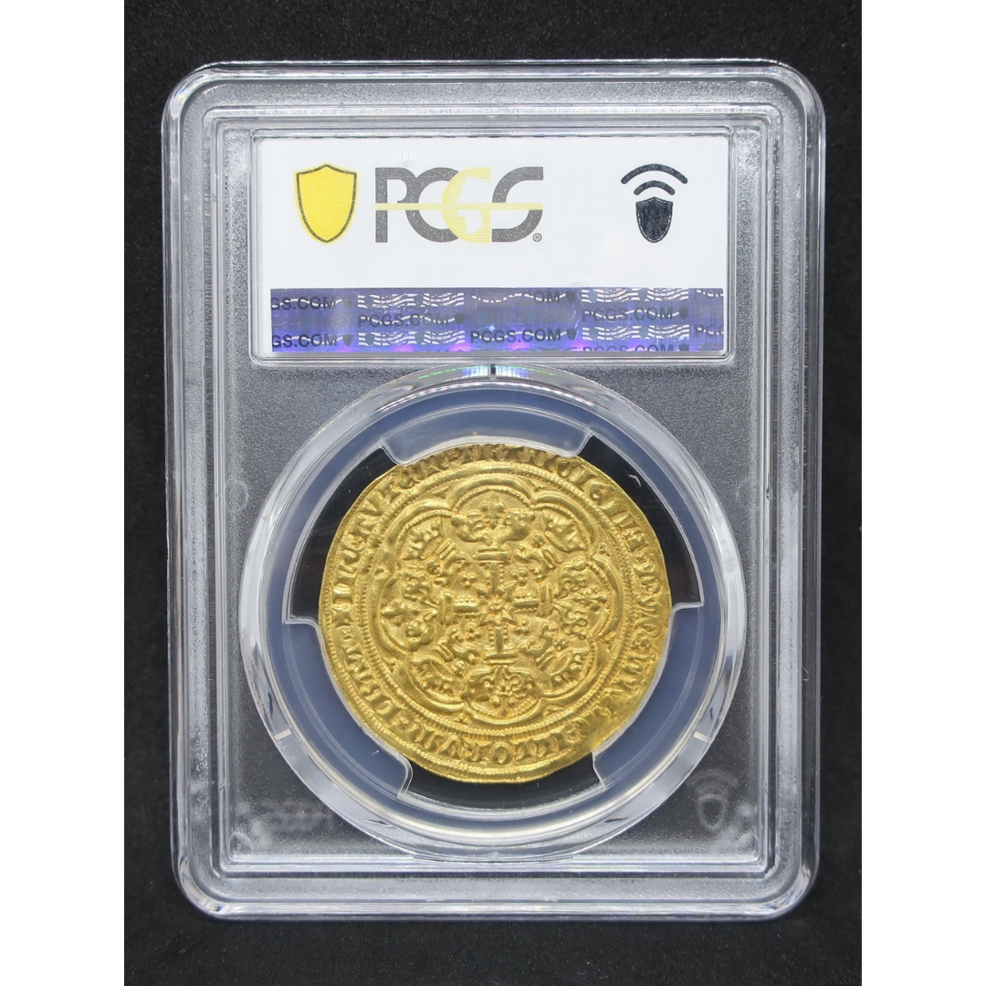 【黄金時代の一枚】1356-61 イギリス ノーブル金貨 エドワード3世 MS61 PCGS