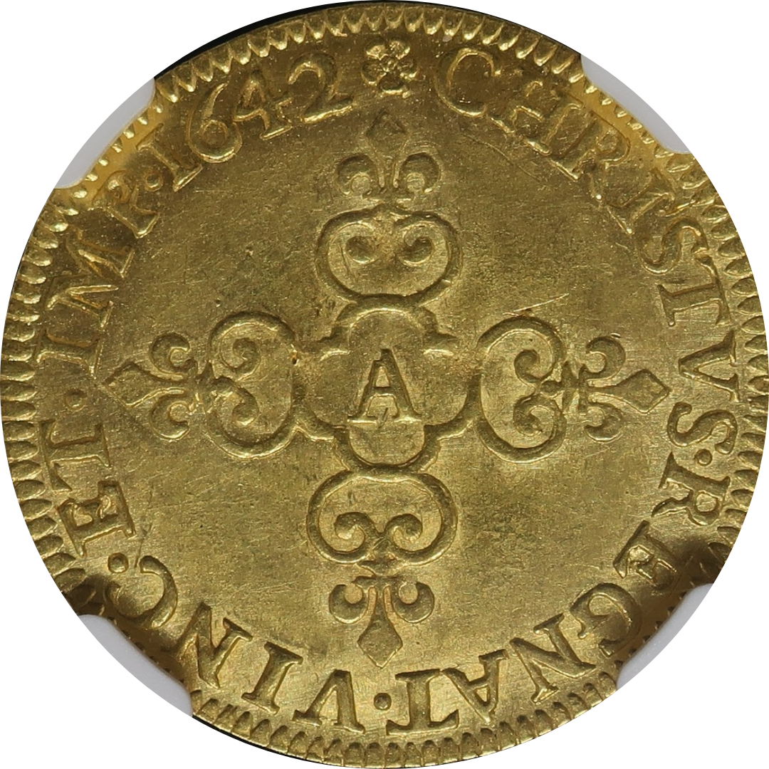 1642A フランス エキュドール金貨 ルイ13世 MS61 NGC – CoinBlessing(コインブレッシング)