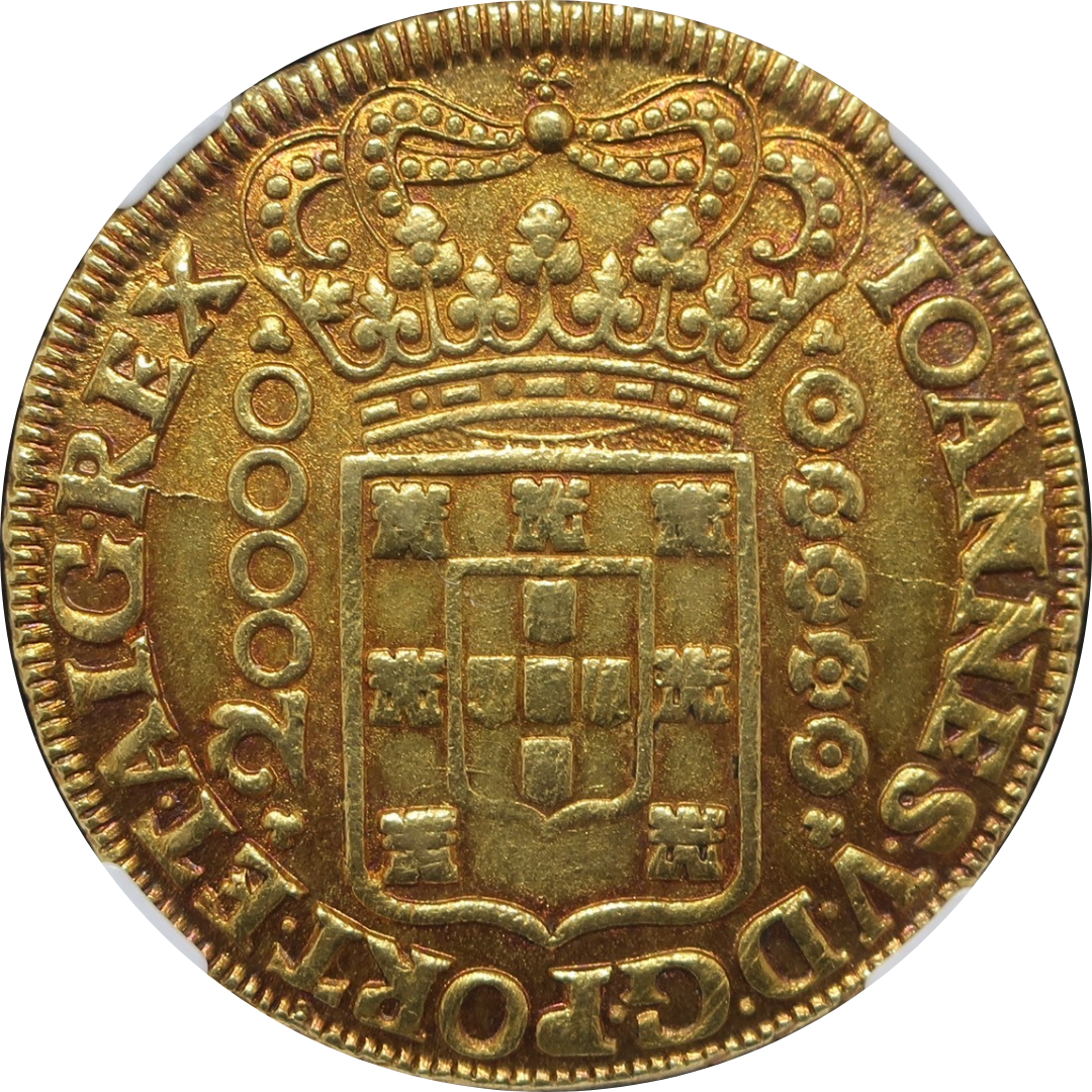 超大型金貨!】1725M ブラジル 20000レイス 超大型金貨 MS62 NGC 超大型金貨!】1725M ブラジル 20000レイス 超大型金貨 MS62 NGC