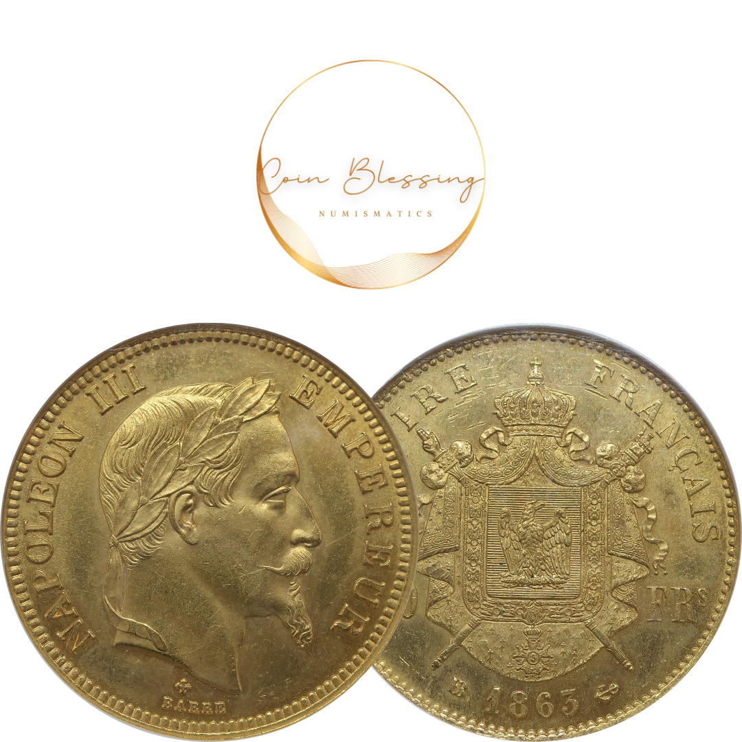1859年 フランス 10フラン金貨 ナポレオン3世 NGC XF 45 1859年 フランス 10フラン金貨 ナポレオン3世 NGC XF 45