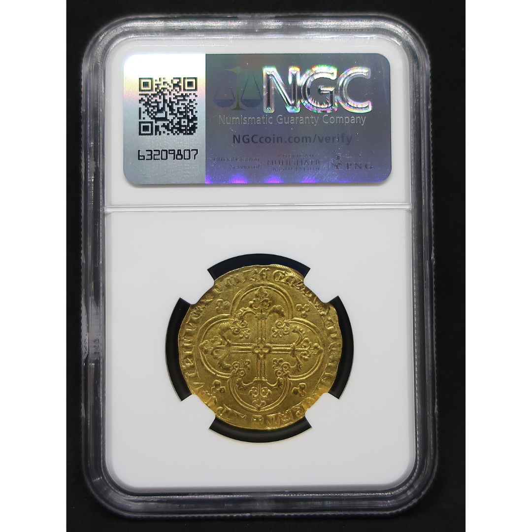 善良王】1350-64 フランス フランカシュヴァル金貨 MS63 NGC ジャン 善良王】1350-64 フランス フランカシュヴァル金貨 MS63 NGC ジャン