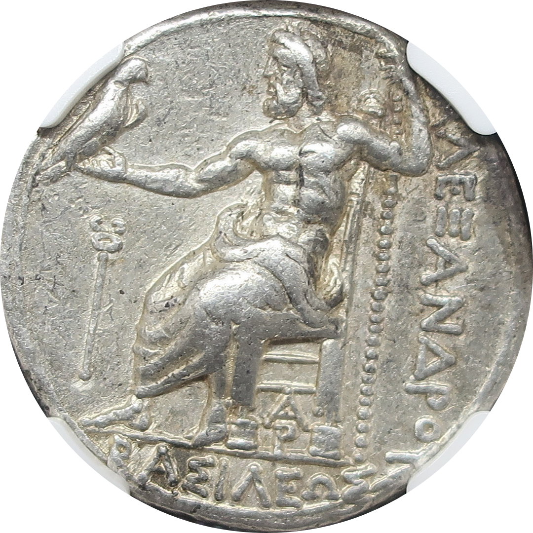 336-323 BC マケドニア王国 テトラドラクマ銀貨 アレキサンダー大王 XF 5/5-4/5 NGC - CoinBlessing(コインブレッシング)