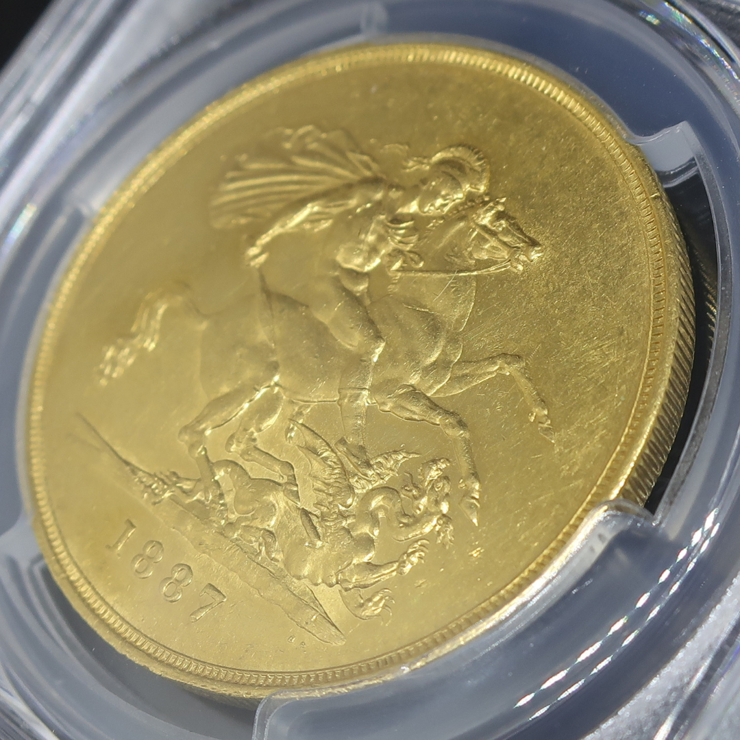 単年度発行】1887 イギリス 5ポンド金貨 ヴィクトリア女王 ジュビリー 単年度発行】1887 イギリス 5ポンド金貨 ヴィクトリア女王 ジュビリー