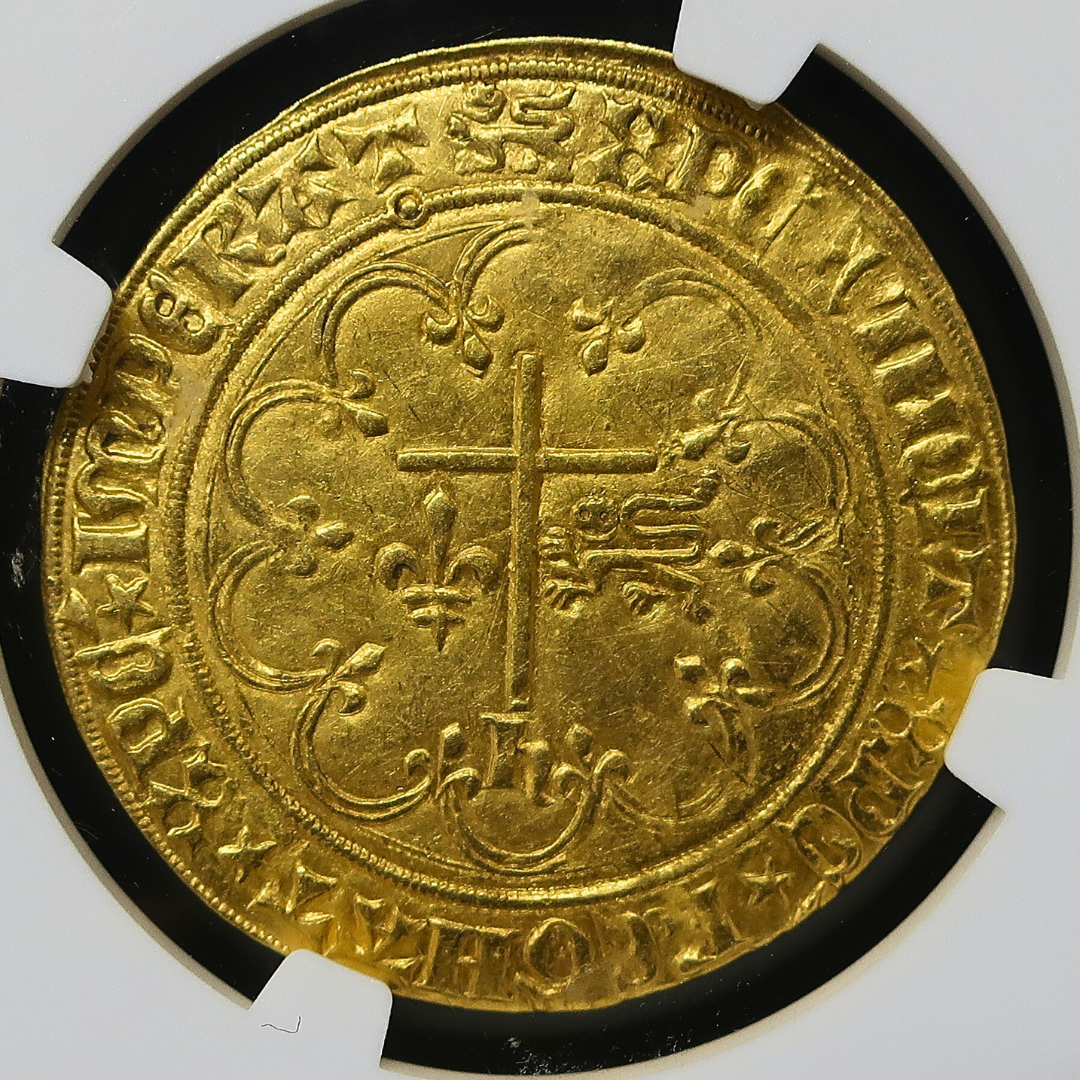 1422-53 フランス サリュー金貨 ヘンリー6世 MS61 NGC image11