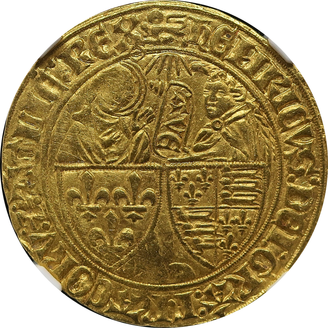 1422-53 フランス サリュー金貨 ヘンリー6世 MS61 NGC image1