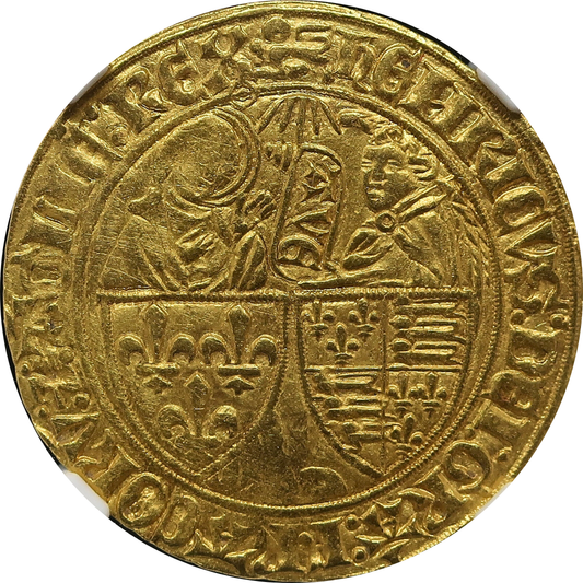 1422-53 フランス サリュー金貨 ヘンリー6世 MS61 NGC image1