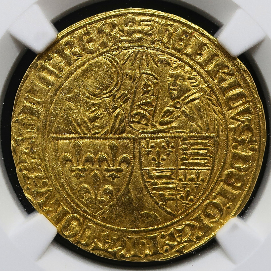 1422-53 フランス サリュー金貨 ヘンリー6世 MS61 NGC image10