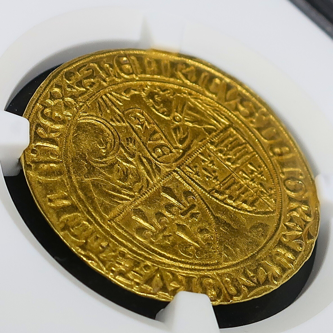 1422-53 フランス サリュー金貨 ヘンリー6世 MS61 NGC image6