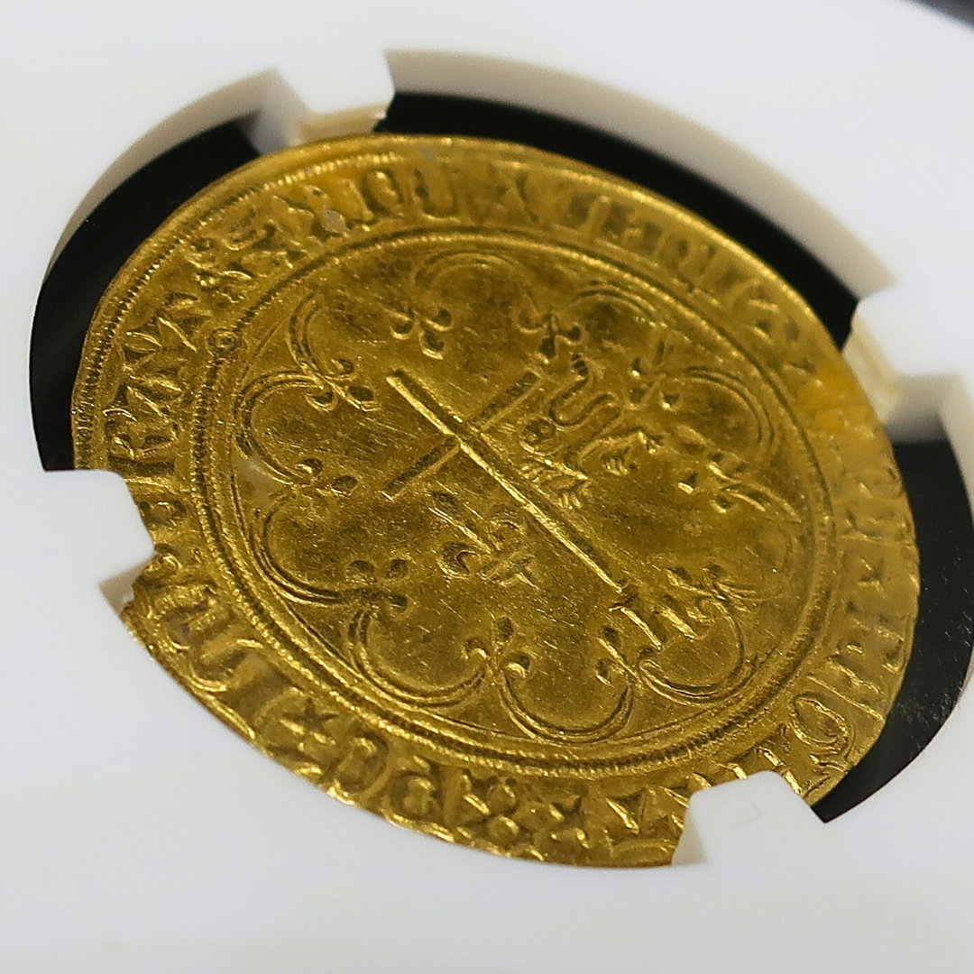 1422-53 フランス サリュー金貨 ヘンリー6世 MS61 NGC image7