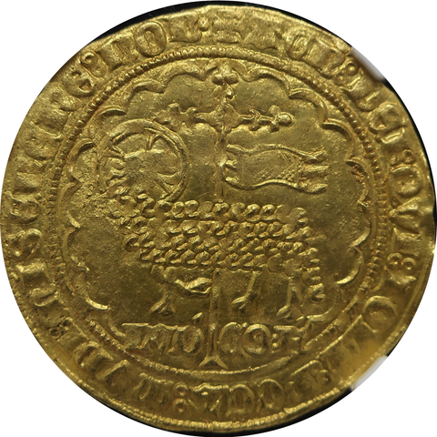 神の子羊】1346-1384 ベルギー ルイ・デ・マーレ ムートンドール金貨