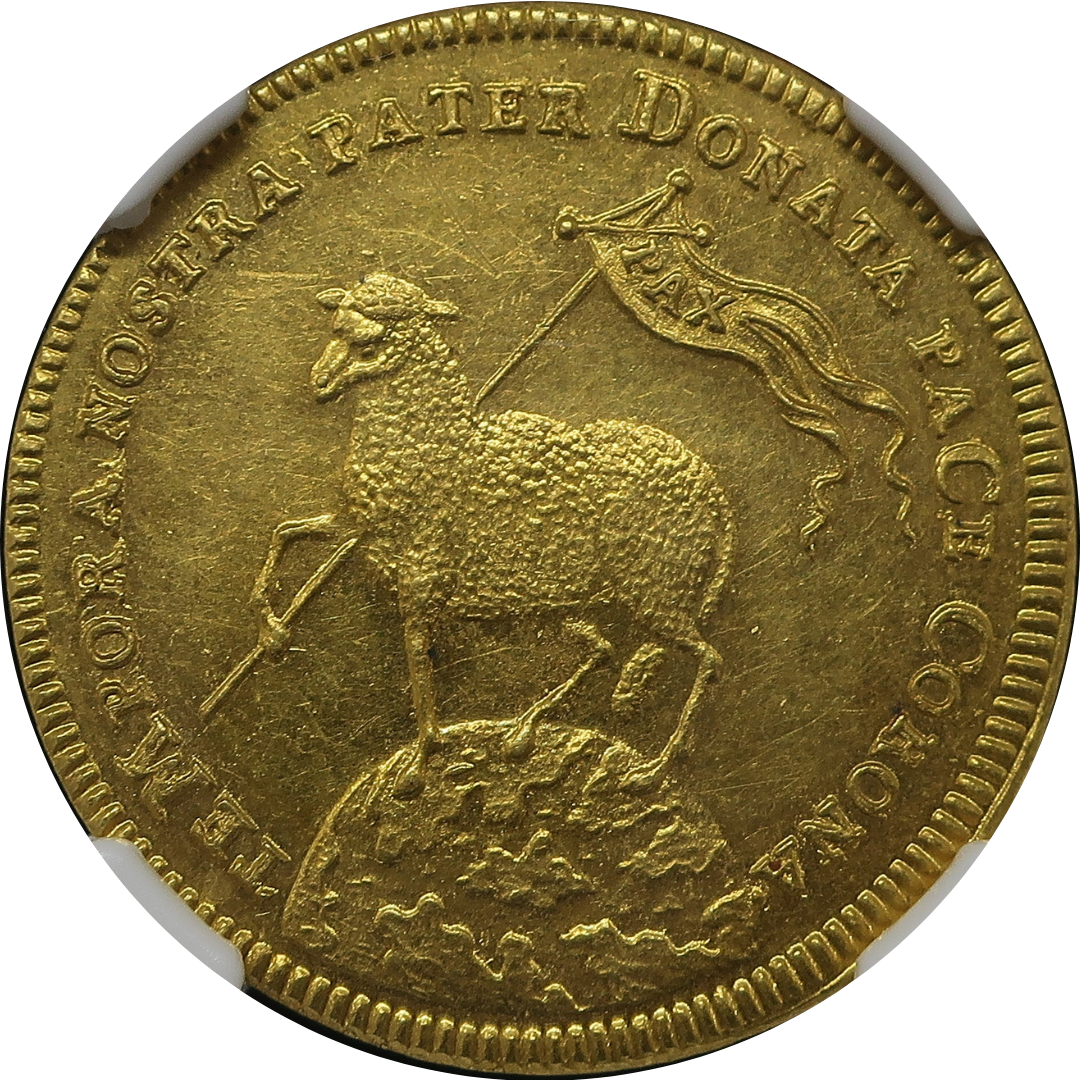 1700 ドイツ ニュルンベルク 2ダカット金貨 神聖ローマ帝国 MS61 NGC image1