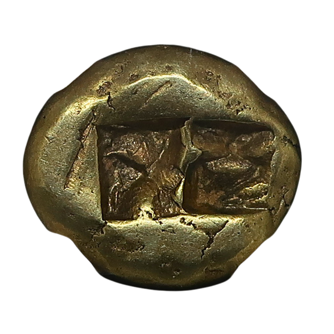 610-546BC リディア帝国 1/3スタテル金貨 エレクトラム XF 4/5-4/5 NGC | アンティークコイン 裏