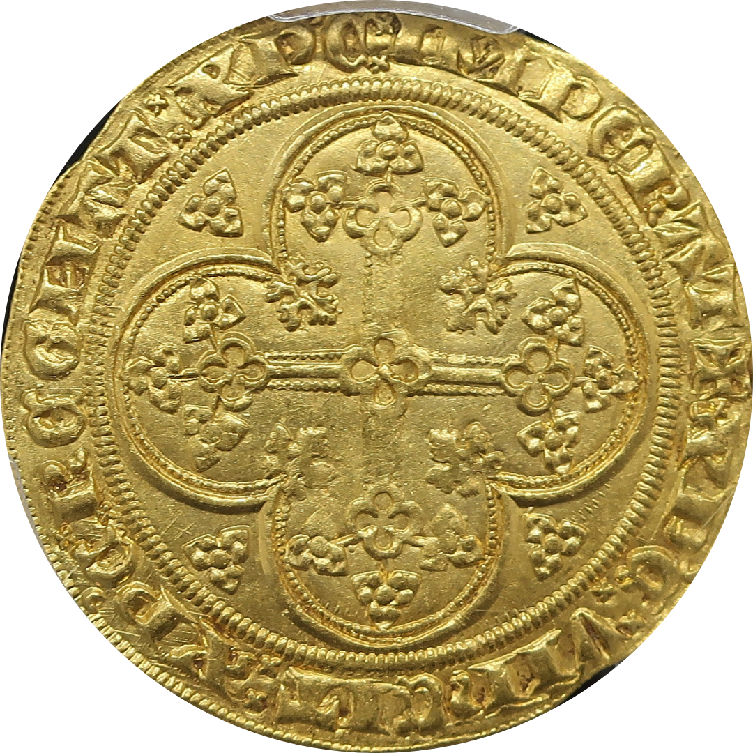 1328-50 フランス エキュドール金貨 フランカシェーズ MS62 PCGS鑑定済み image2