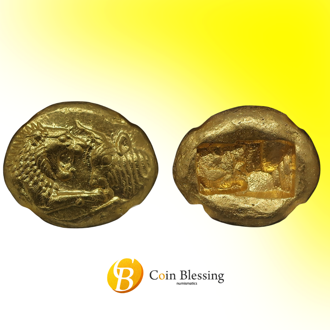 【満点】561-546BC リディア帝国 スタテル金貨 ChMS 5/5-5/5 クロイソス ライトシリーズ NGC鑑定済み - CoinBlessing(コインブレッシング)
