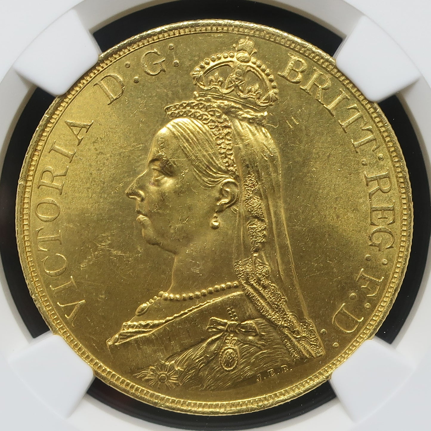 1887 イギリス 5ポンド金貨 ジュビリーヘッド MS63 NGC